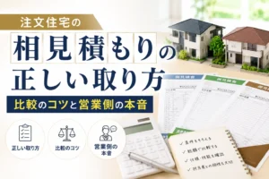 注文住宅の相見積もりの正しい取り方|比較のコツと営業側の本音
