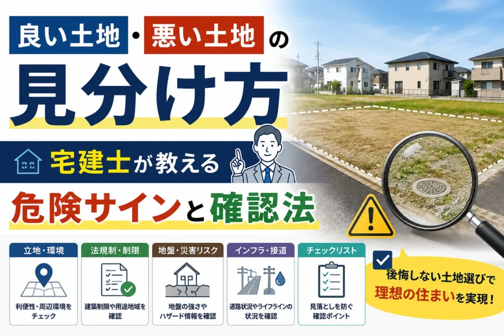 良い土地・悪い土地の見分け方|宅建士が教える危険サインと確認法