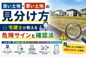 良い土地・悪い土地の見分け方|宅建士が教える危険サインと確認法