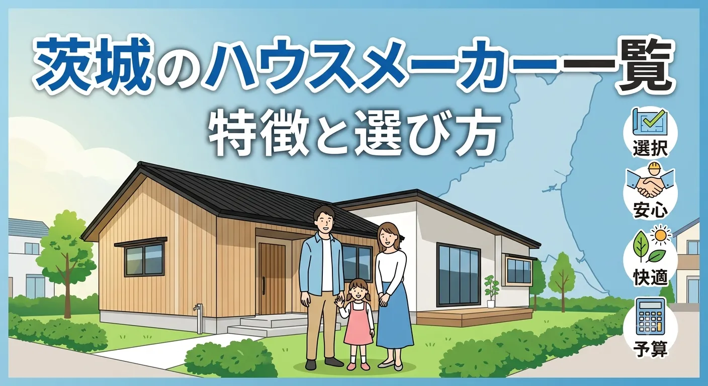 茨城のハウスメーカー一覧｜特徴と選び方