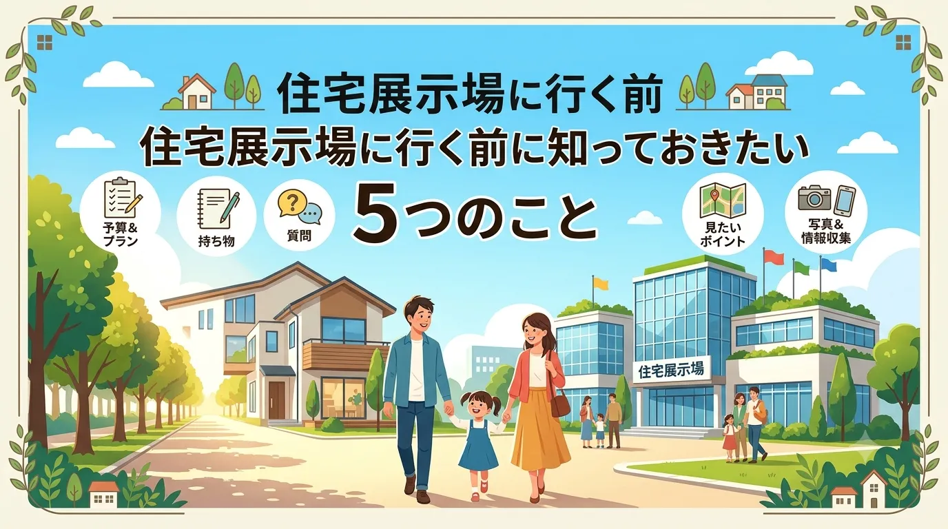 住宅展示場に行く前に知っておきたい5つのこと