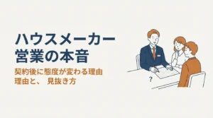 ハウスメーカー営業の本音と、契約後に態度が変わる理由｜元営業が正直に解説