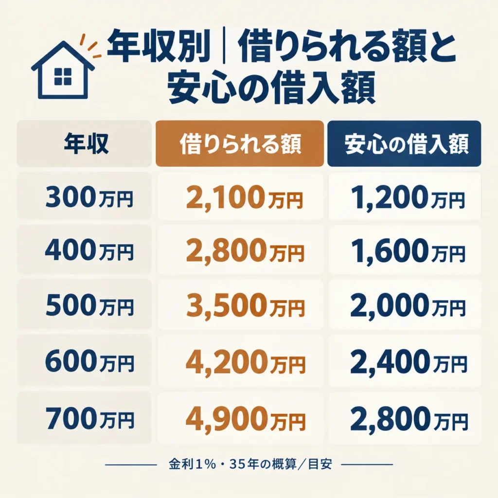 年収別 借入額安心ガイド