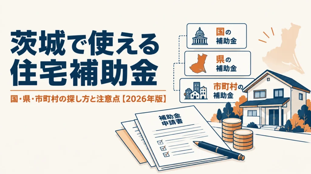 茨城で使える住宅補助金まとめ｜国・県・市町村の探し方と注意点